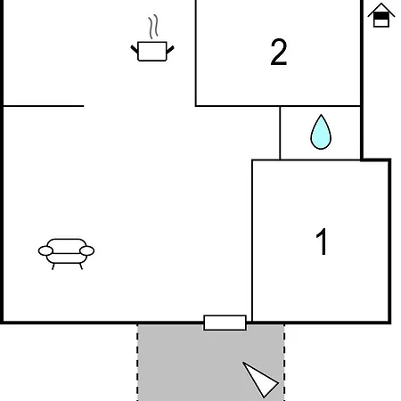 アパート Two-bedroom In Pridraga